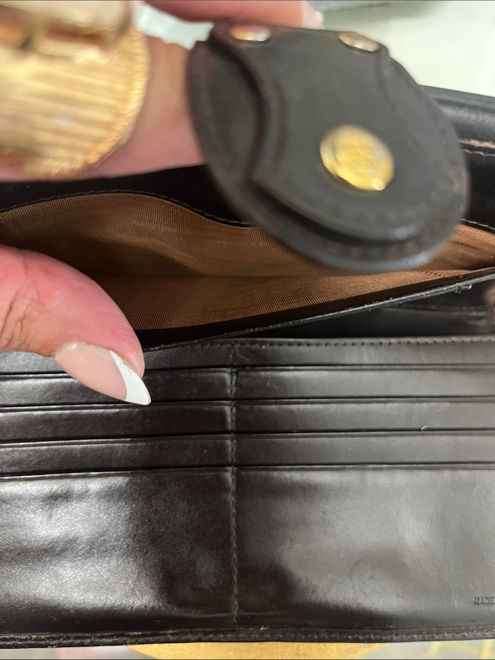 Fendi Brown Zucca Monogram Continental Wallet with Dark Trim - Picture 5 of 7